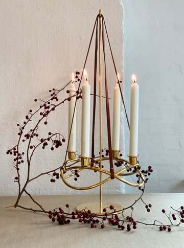 Bougeoir Season Ø26 cm - plaqué or - Georg Jensen