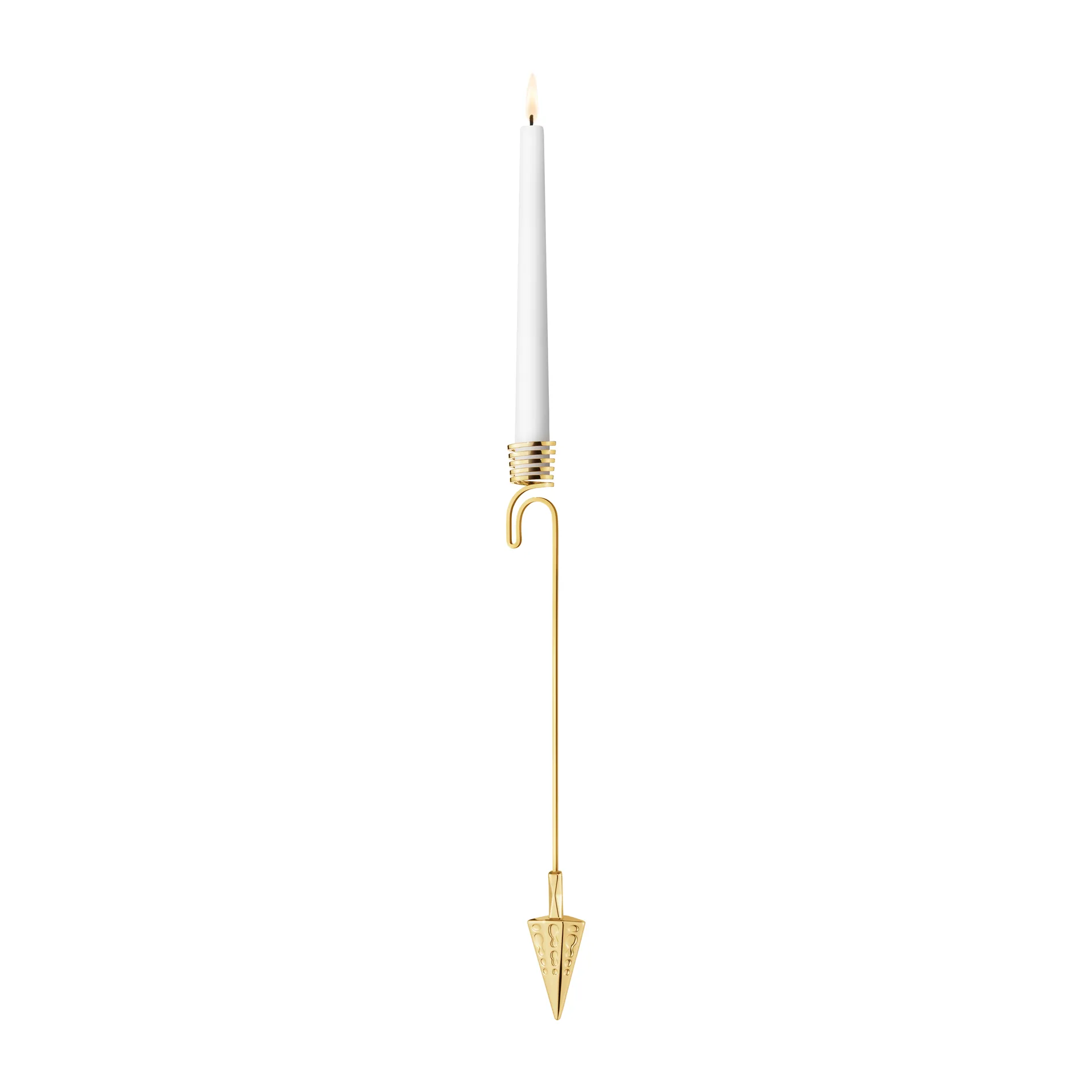 Bougeoir suspendu 2022 Cone, Plaqué or Georg Jensen