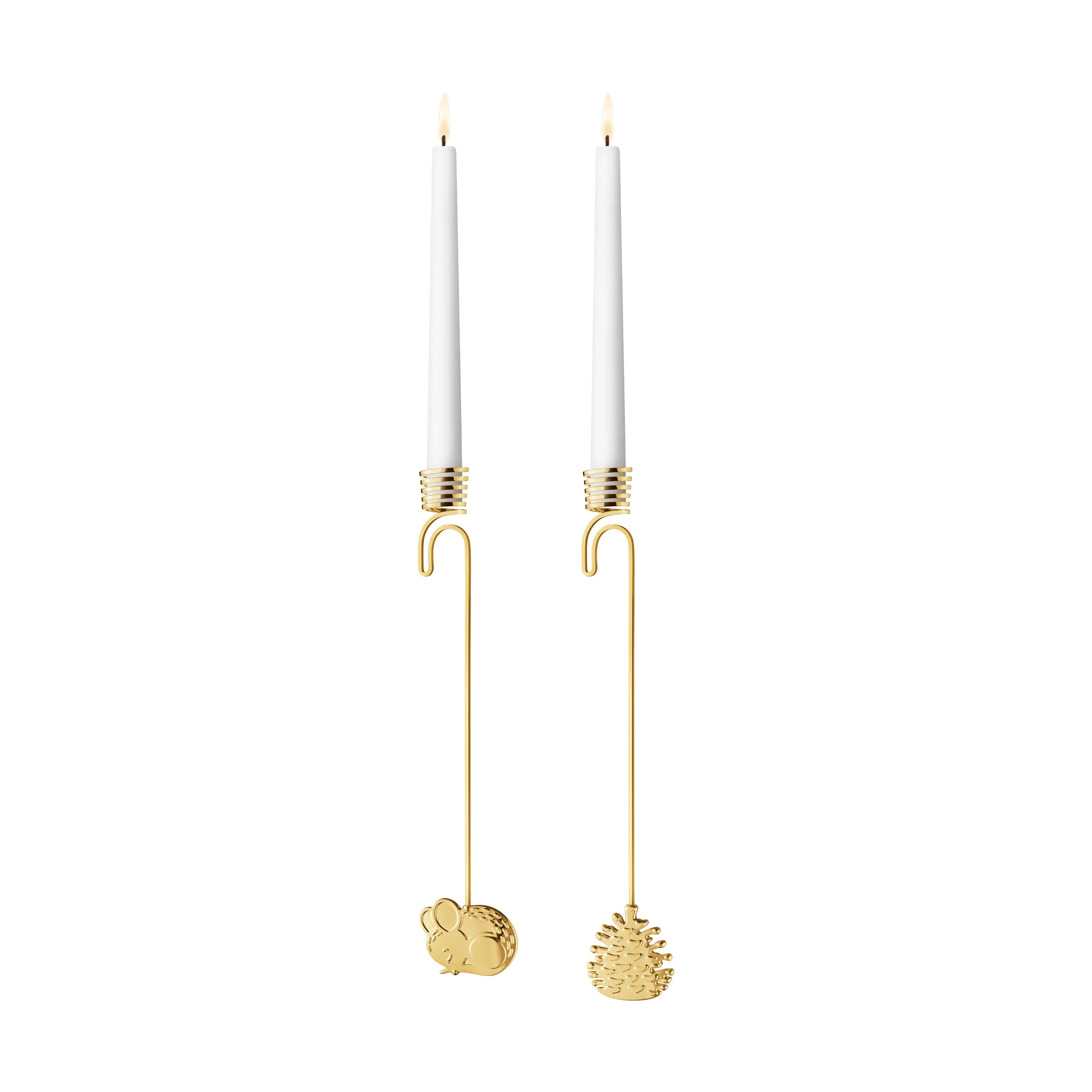 Bougeoir suspendu 2023 2 pièces, Plaqué or Georg Jensen