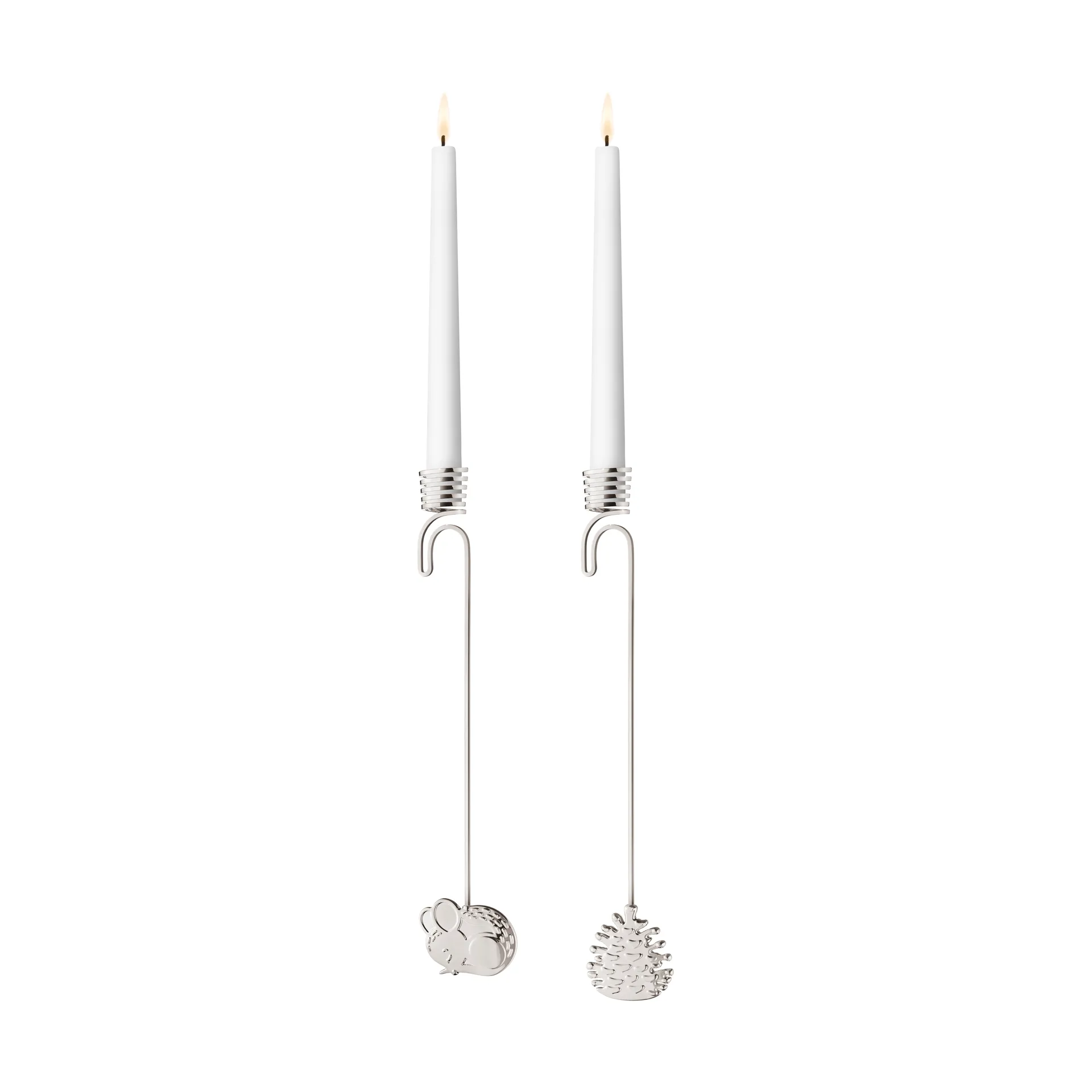 Bougeoir suspendu 2023 2 pièces, Plaqué palladium Georg Jensen