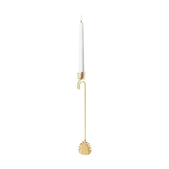 Bougeoir suspendu 2023 pomme de pin, Plaqué or Georg Jensen