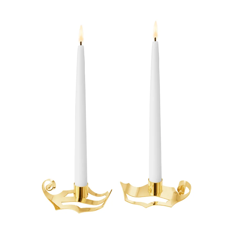 bougeoirs 2026, Or, 2 pièces Georg Jensen