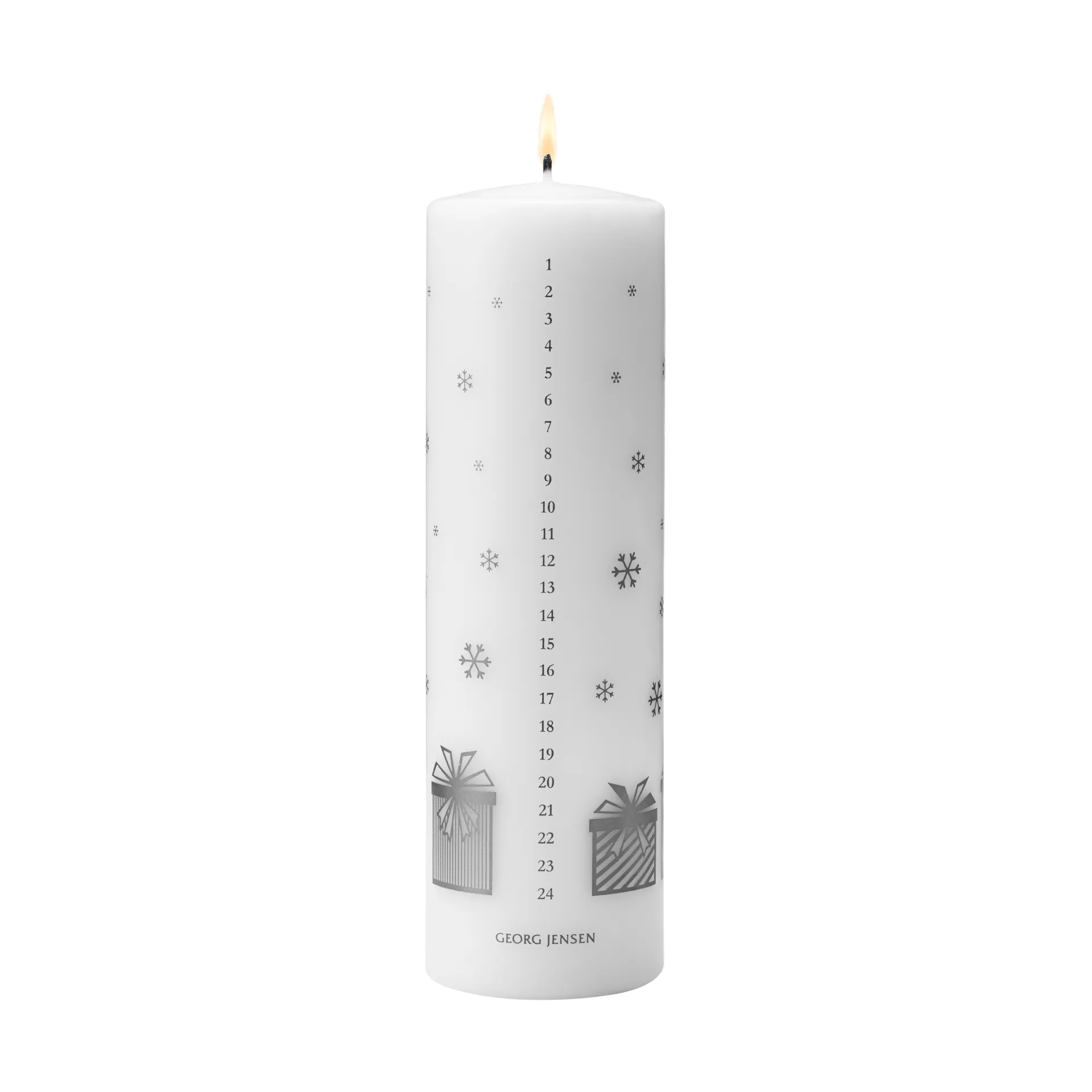 Bougie calendrier 2025 års, Blanc-argent Georg Jensen