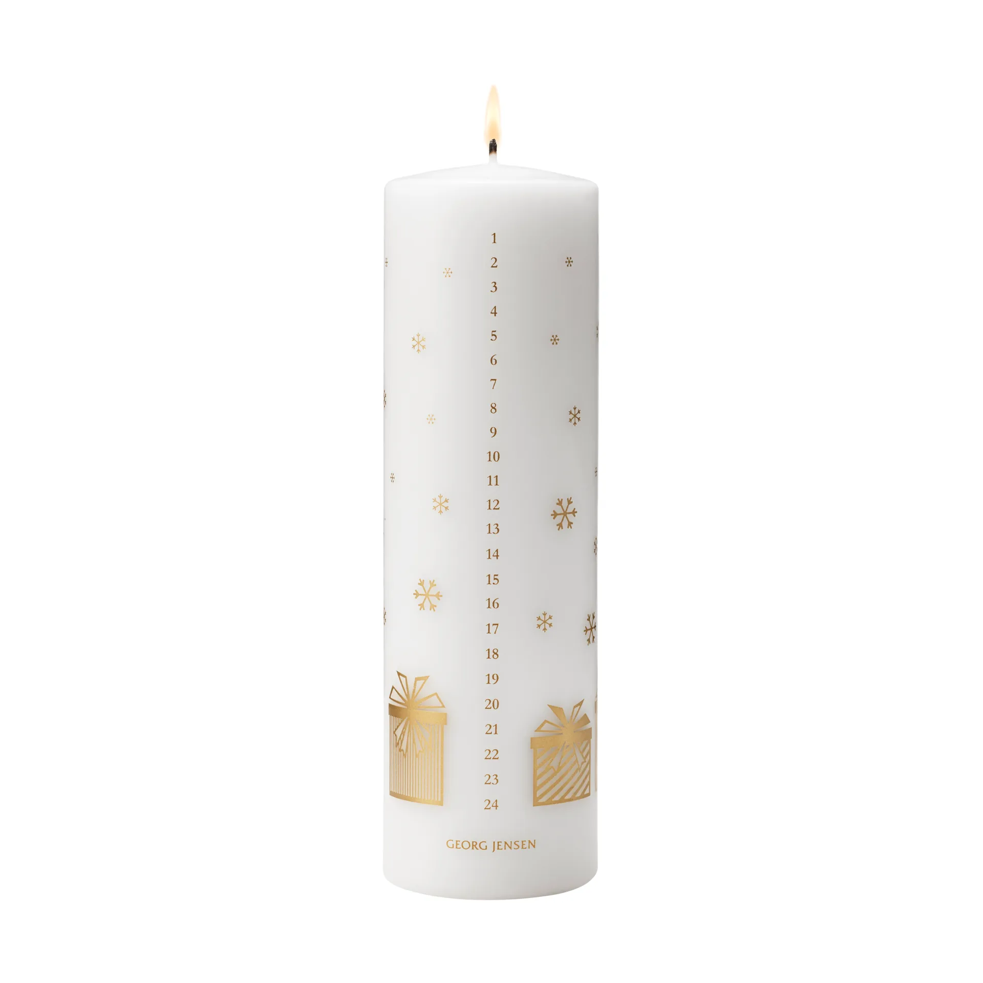 Bougie calendrier 2025 års, Blanc-or Georg Jensen
