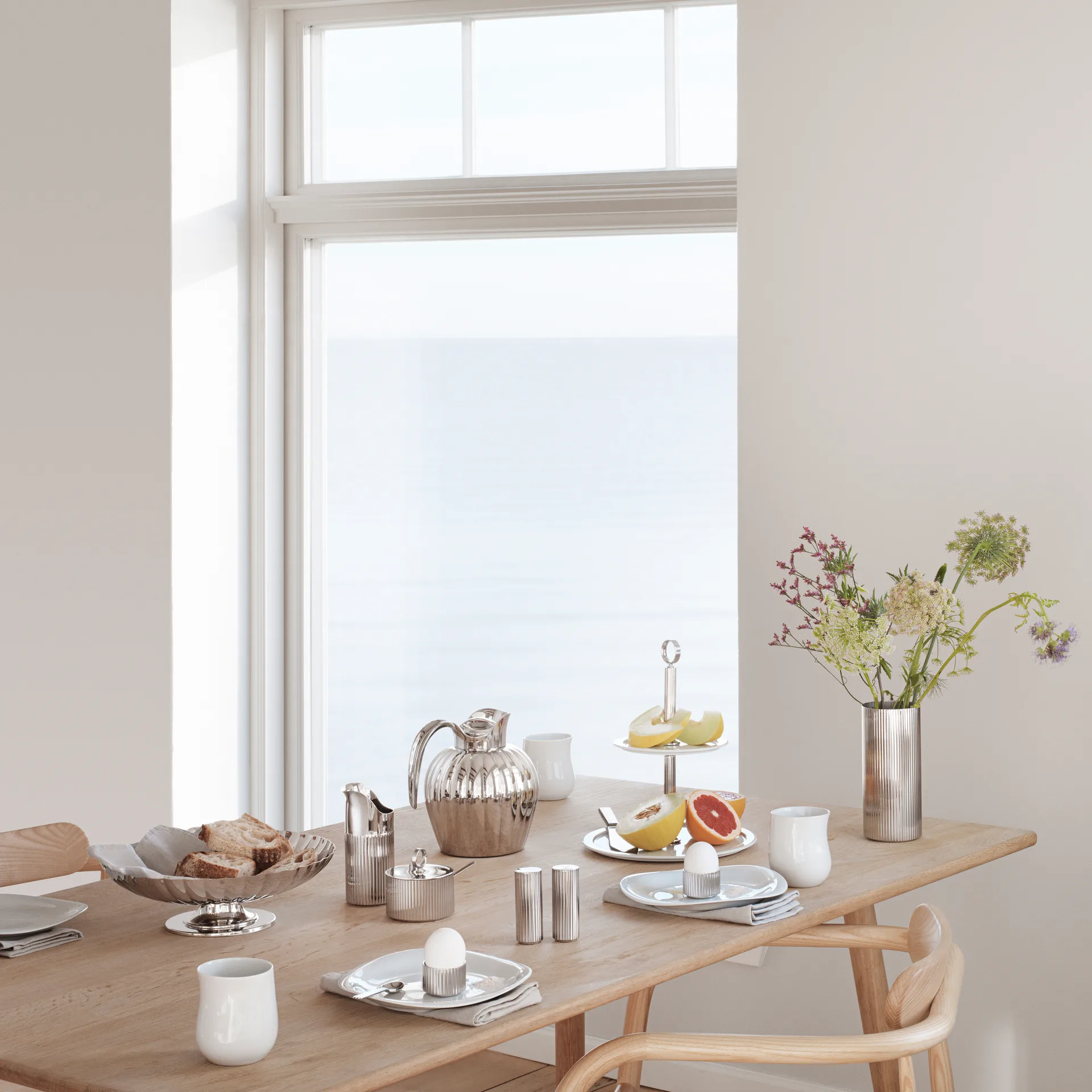 Bouteille thermos Bernadotte à fermeture à poussoir, 0,8 L Georg Jensen