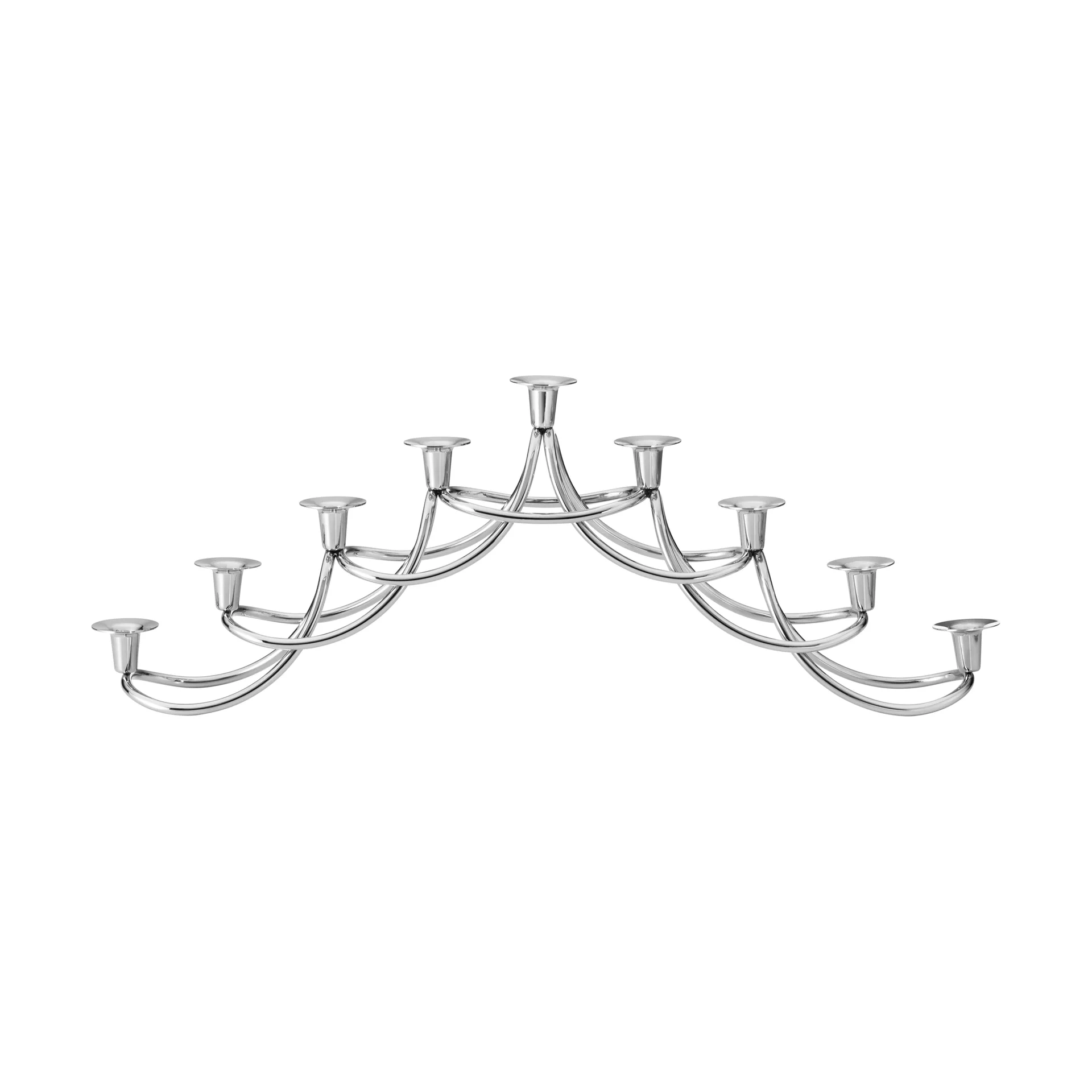 Chandelier menorah Harmony, Acier inoxydable Georg Jensen