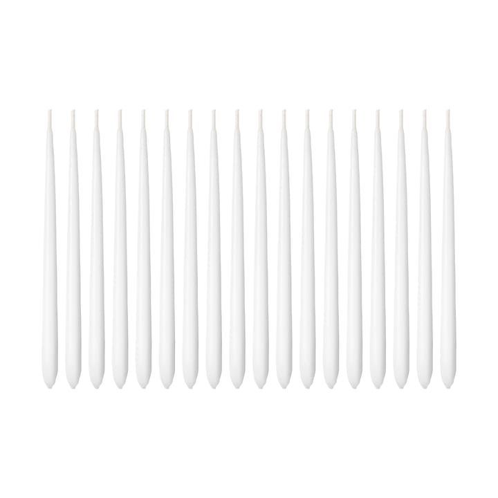 Cobra Hanukkah bougies - lot de 18 - Blanc - Georg Jensen