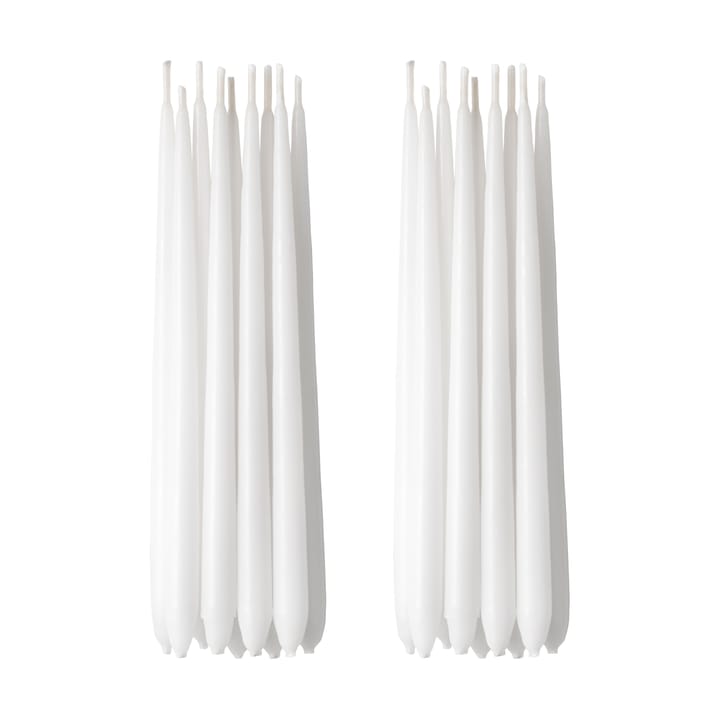 Cobra Hanukkah bougies - lot de 18 - Blanc - Georg Jensen