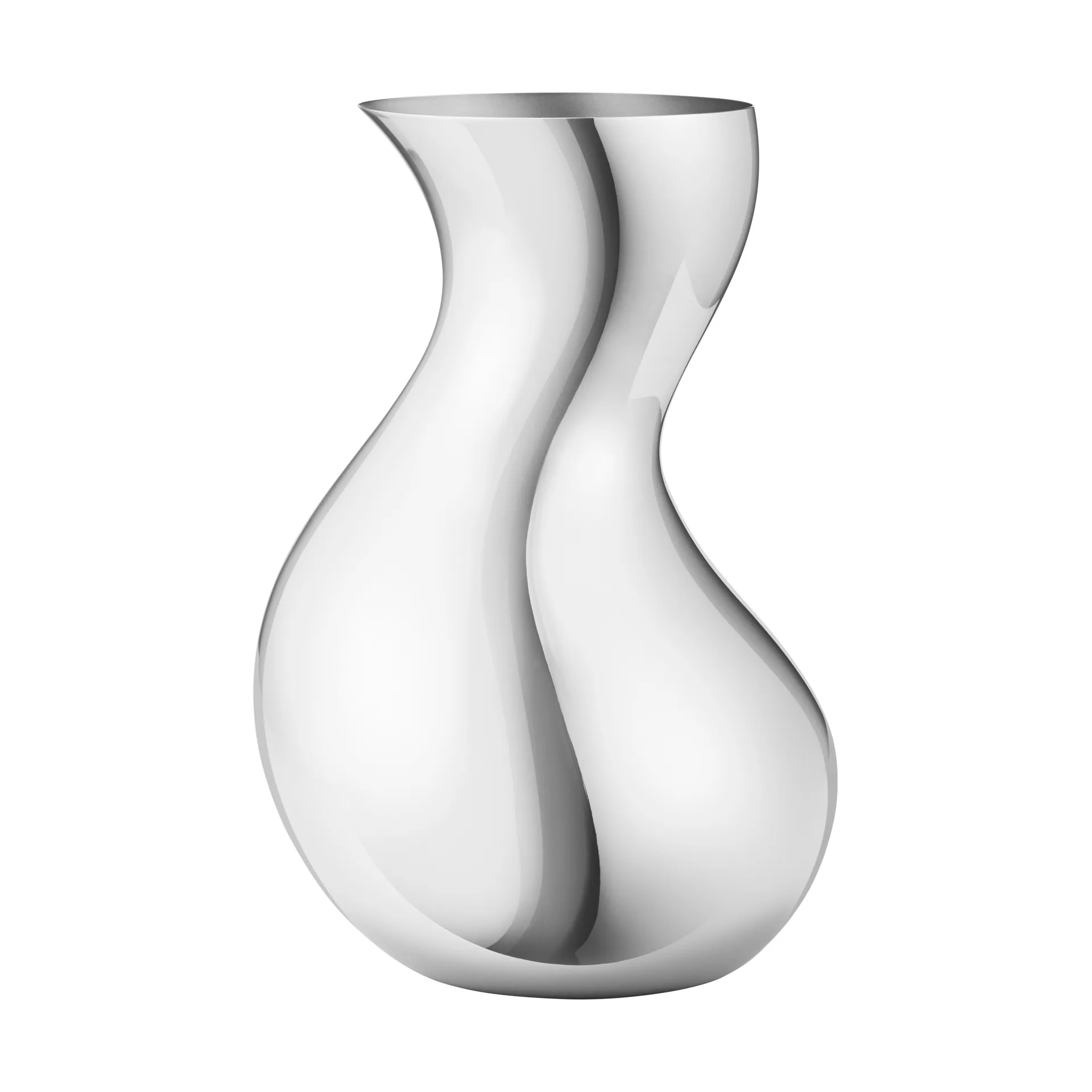 Cobra vase, Acier inoxydable, taille M Georg Jensen