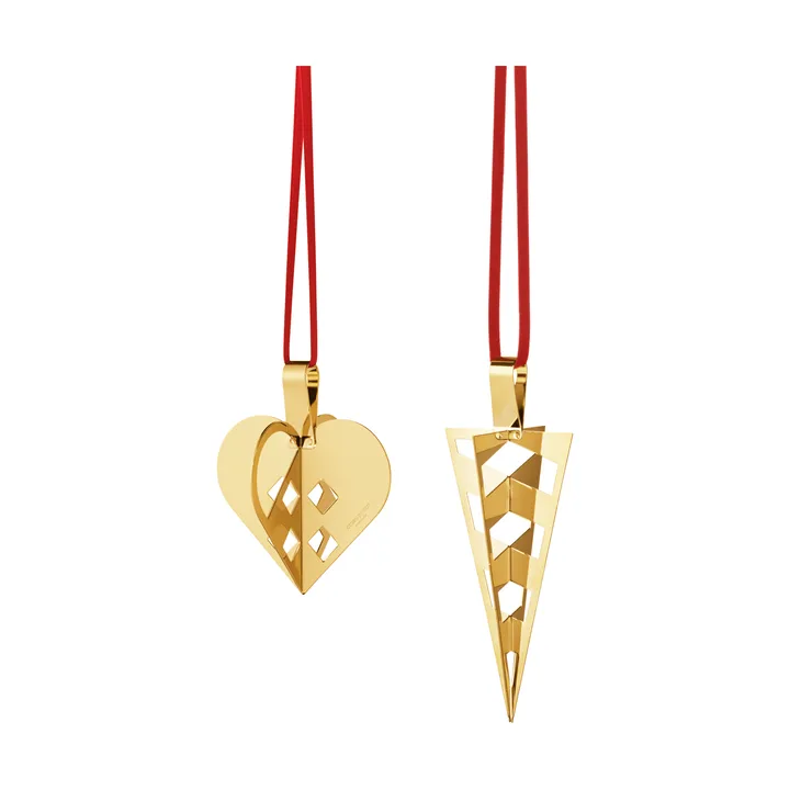 Coffret cadeau 2025 års 2 pièces - Laiton doré - Georg Jensen