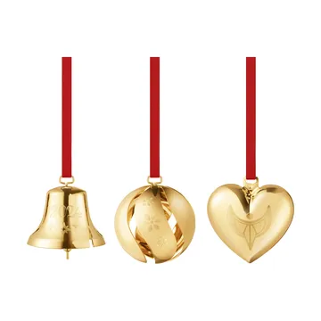 Coffret cadeau 3 pièces 2024 - Plaqué or - Georg Jensen