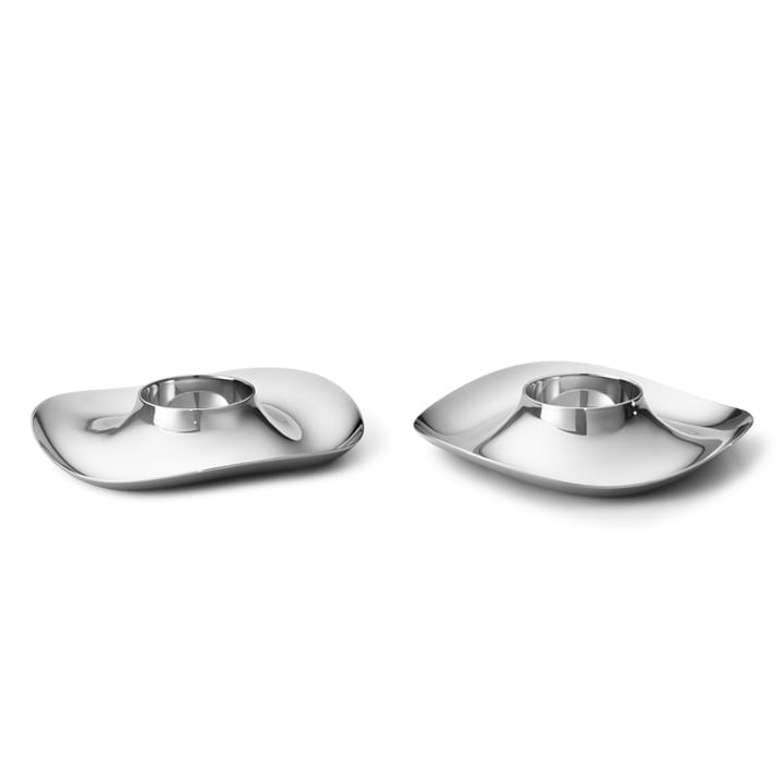 Coquetier Cobra Lot de 2 - Acier inoxydable - Georg Jensen