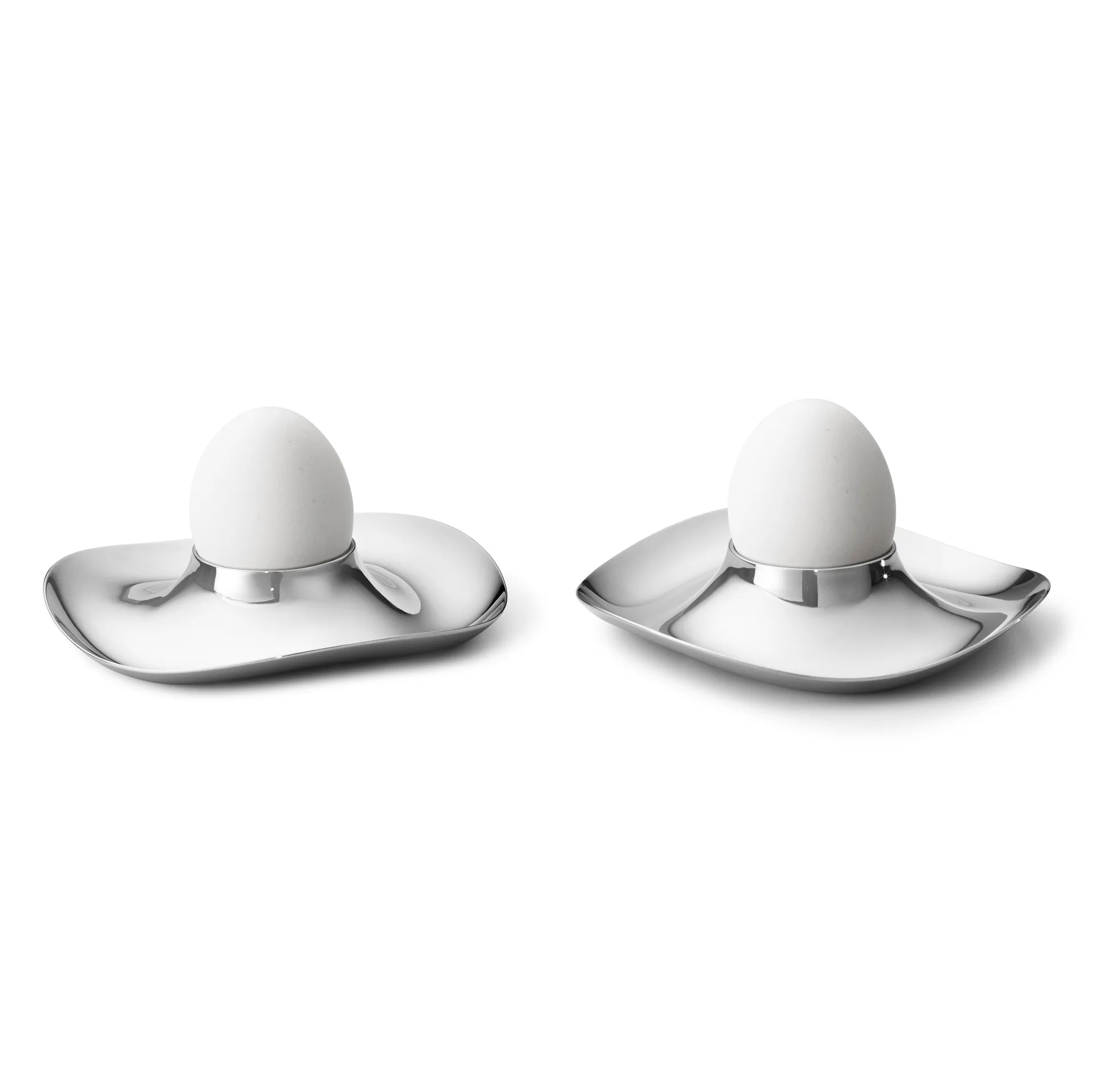 Coquetier Cobra Lot de 2, Acier inoxydable Georg Jensen