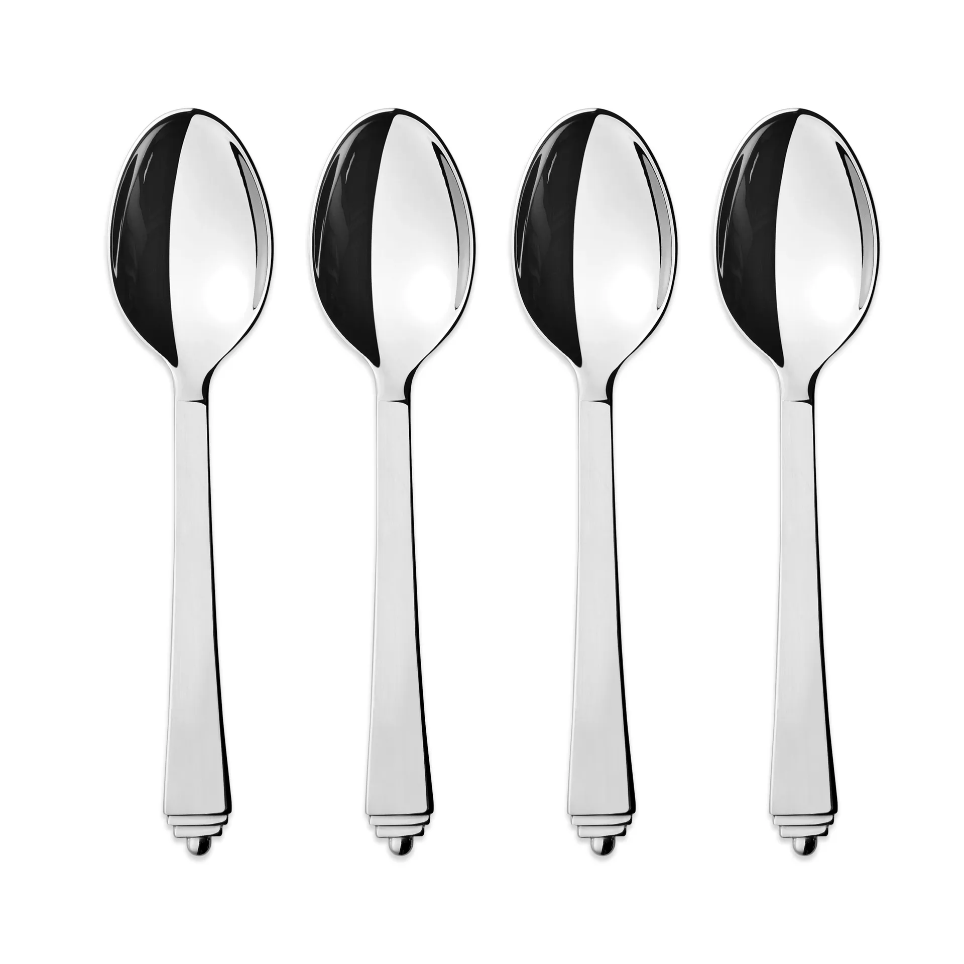 Cuillère à dessert Pyramid, Lot de 4 Georg Jensen