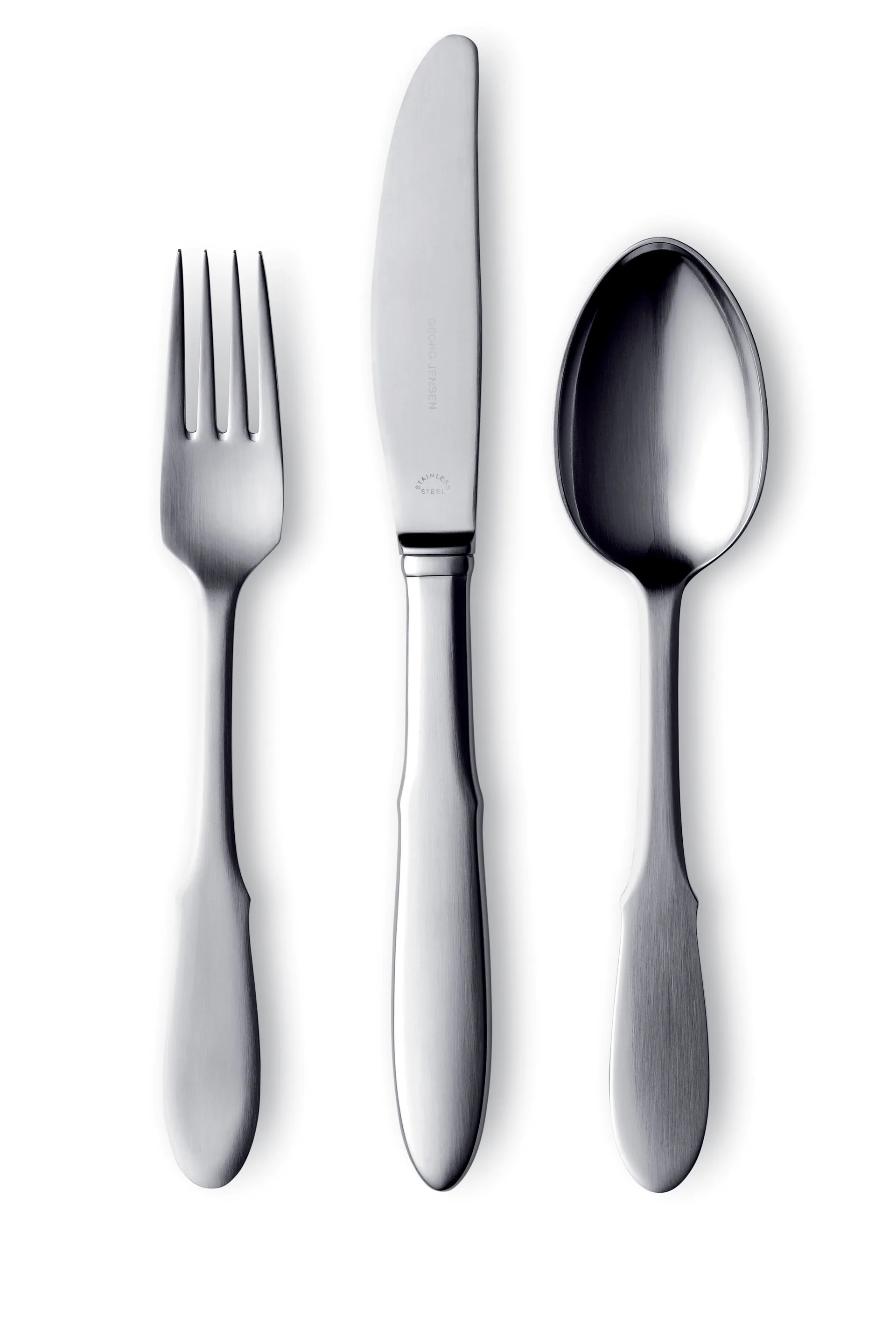 Cuillère à soupe Mitra mat, Acier inoxydable Georg Jensen
