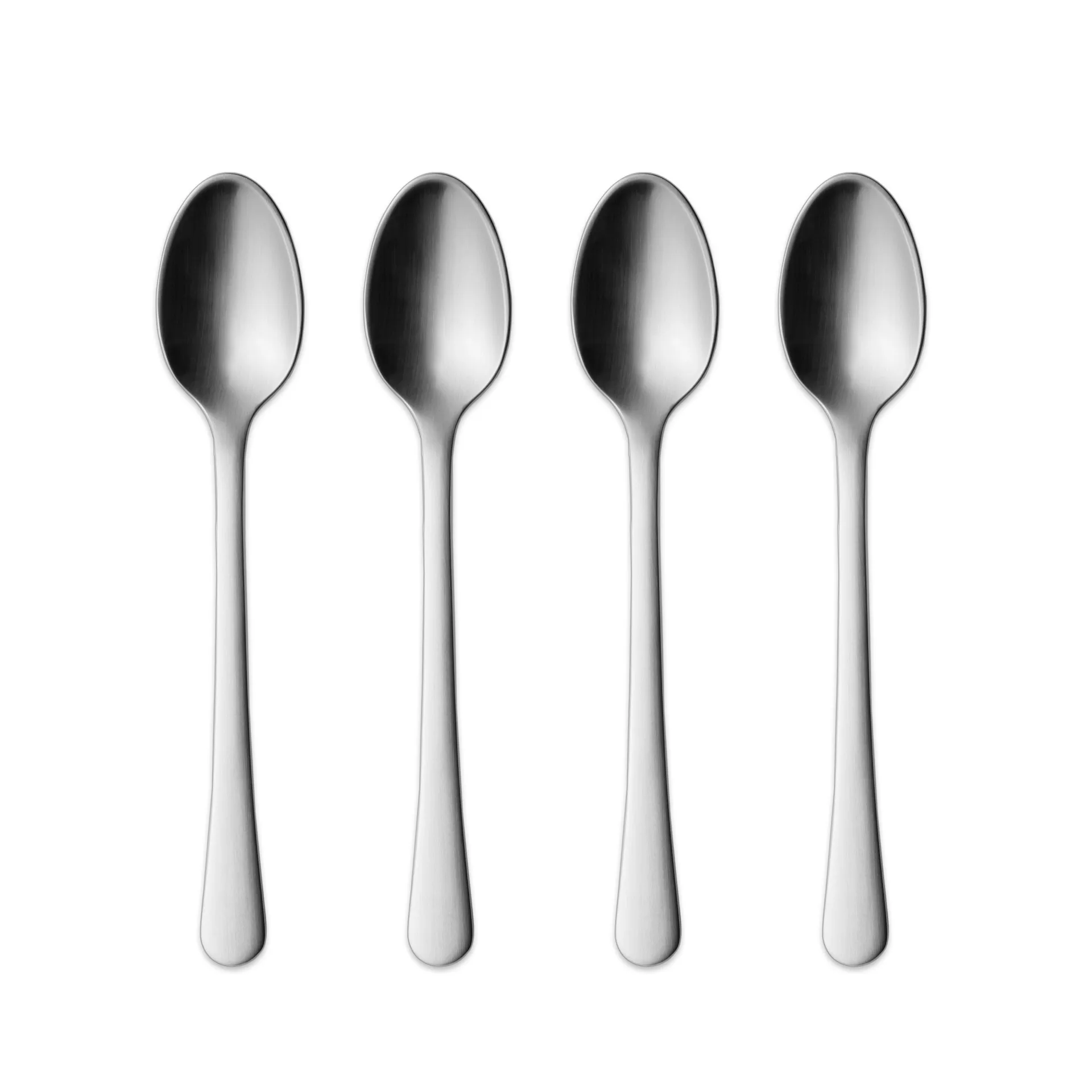 Cuillère à thé Copenhague large mat, Lot de 4 Georg Jensen