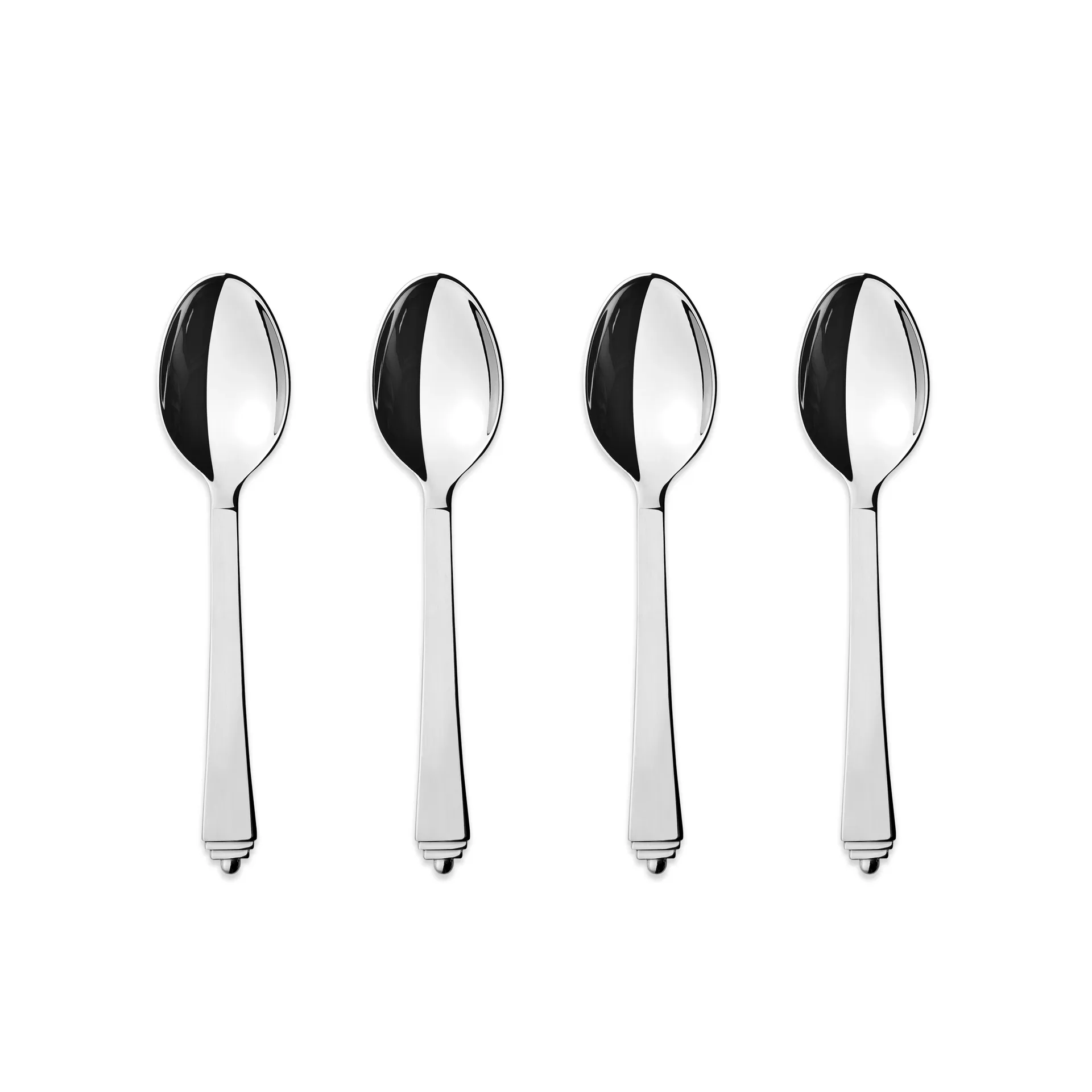 Cuillère à thé et à café Pyramid, lot de 4 Georg Jensen