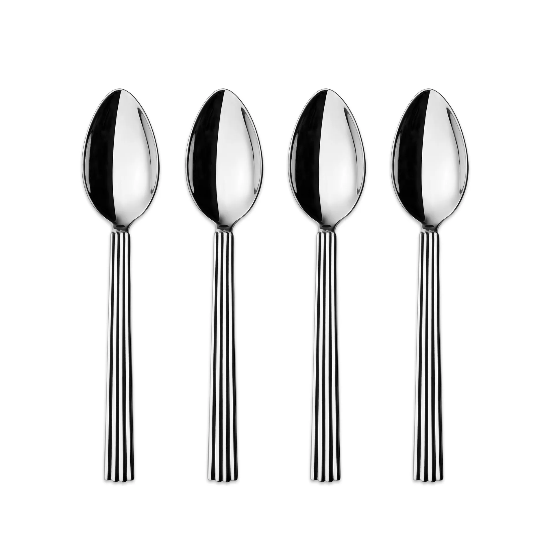Cuillère à thé large Bernadotte, Lot de 4 Georg Jensen