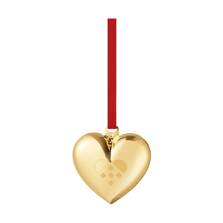 Cœur de Noël 2025 års - Laiton doré - Georg Jensen