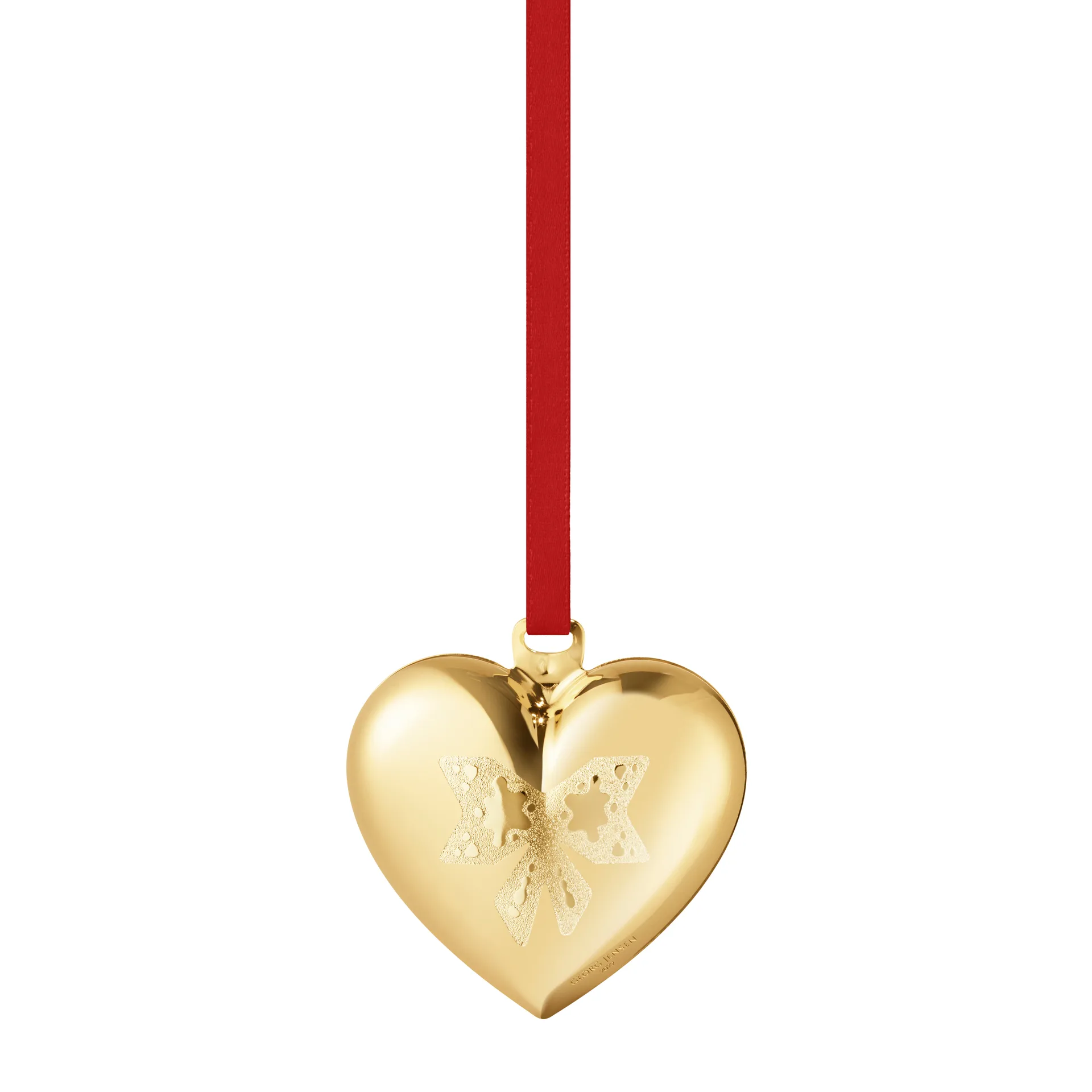 Cœur de Noël de l'année 2022, Plaqué or Georg Jensen