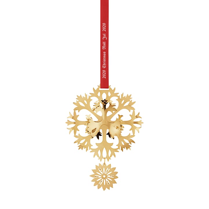 Décoration de Noël 2020 Ice Flower - plaqué or - Georg Jensen