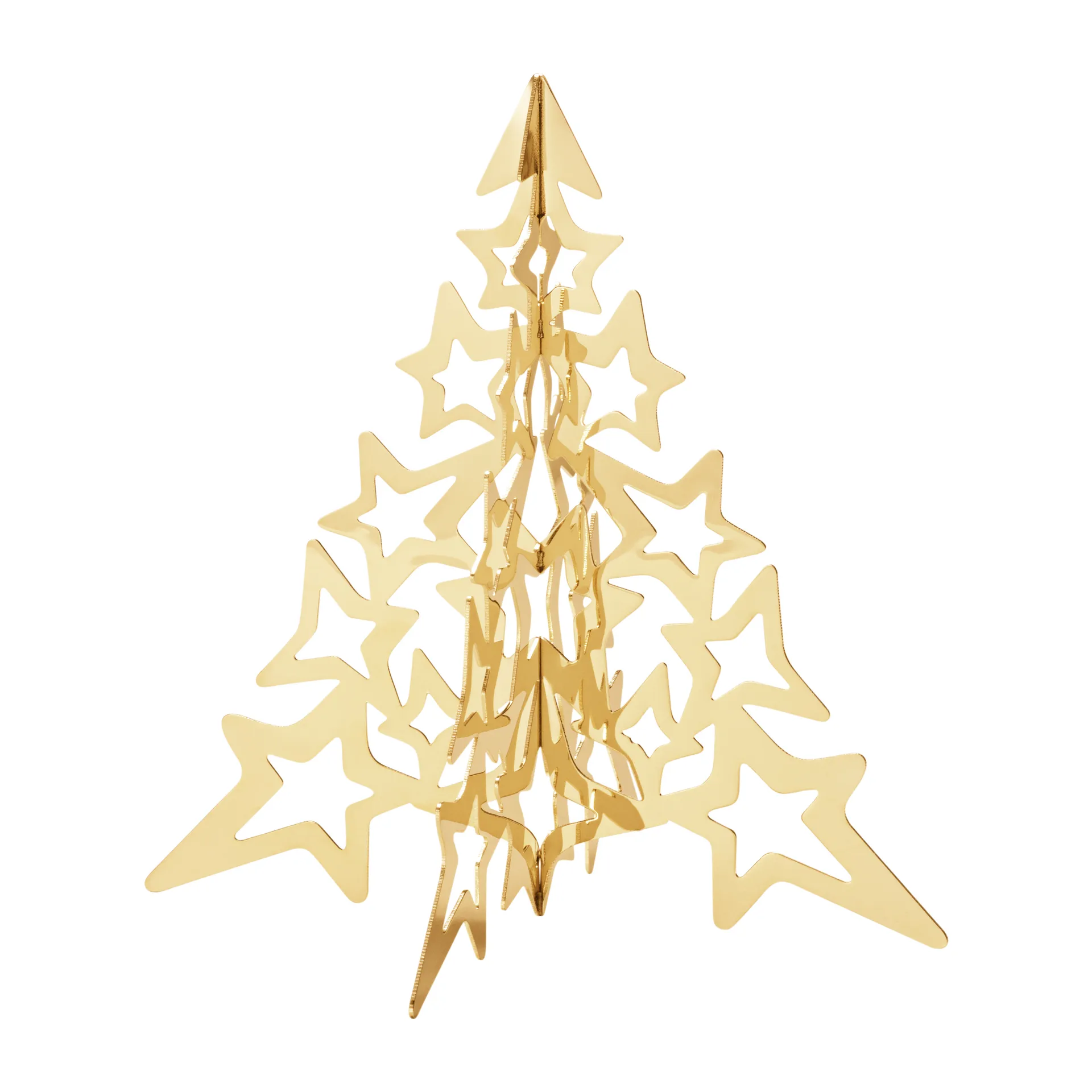Décoration de Noël 2021 Tree Star doré, Petit Georg Jensen