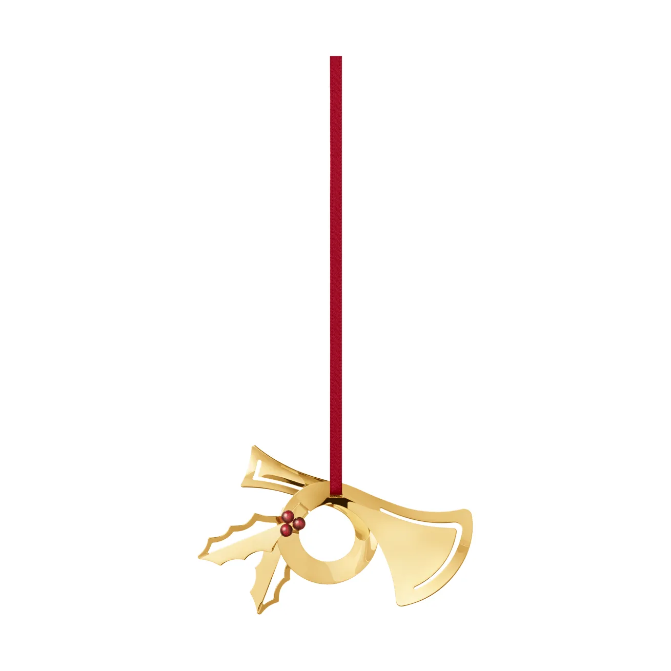 décoration de Noël 2026, corne, doré Georg Jensen
