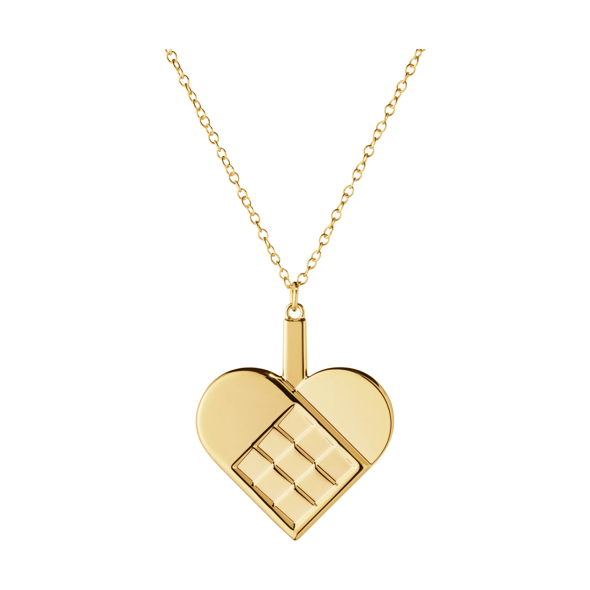 Décoration de Noël, cœur 2025 års, Alliage de zinc doré Georg Jensen