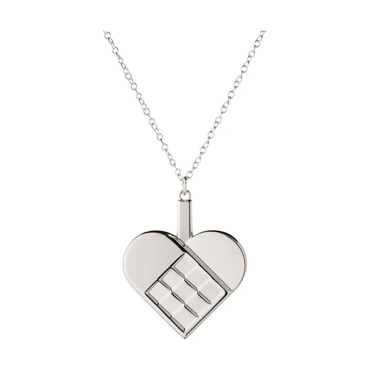 Décoration de Noël, cœur 2025 års - Alliage de zinc plaqué palladium - Georg Jensen