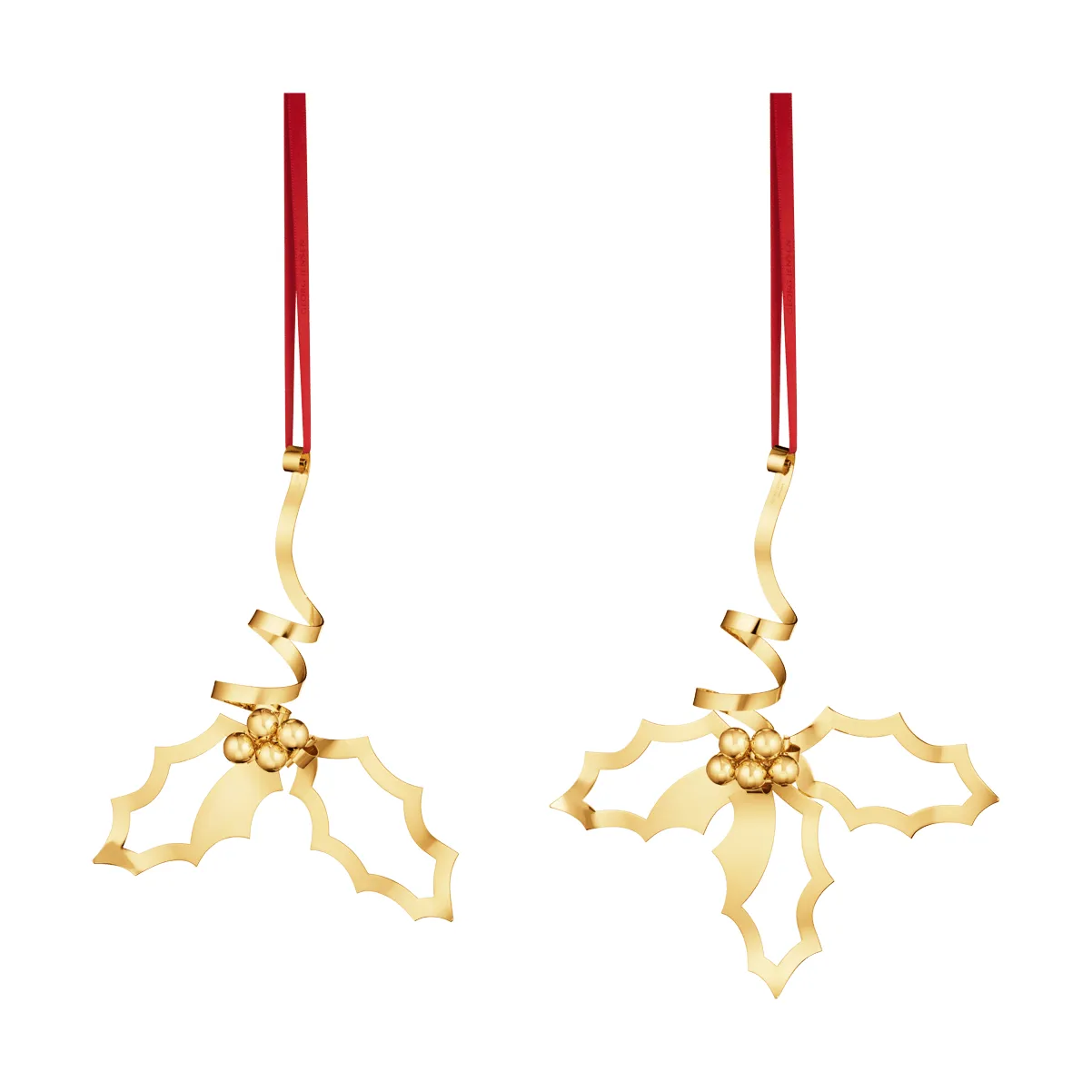 décoration de table de Noël 2026, Or, 2 pièces Georg Jensen