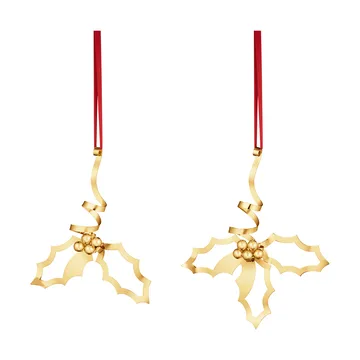 décoration de table de Noël 2026 - Or, 2 pièces - Georg Jensen