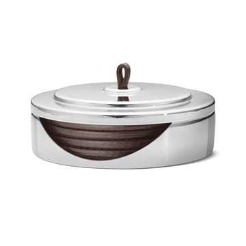 Dessous de verre Manhattan Lot de 4 - Cuir marron - Georg Jensen