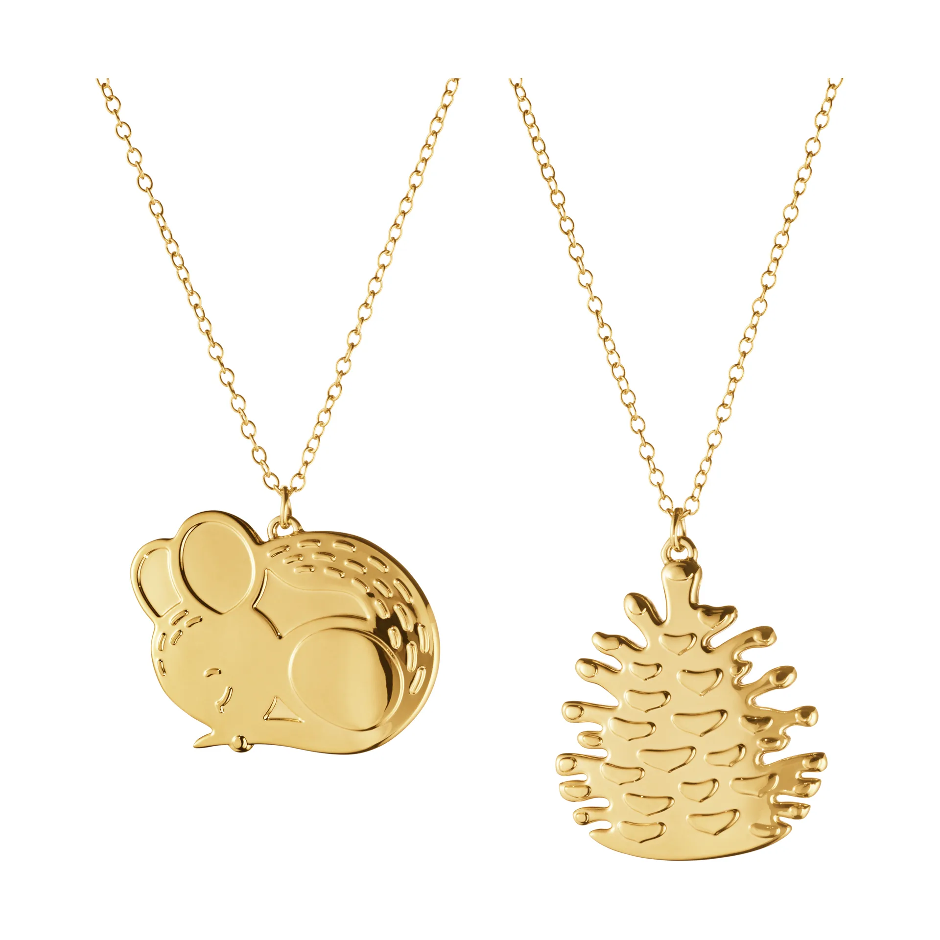 Ensemble avec suspension de Noël 2023 2 pièces, Plaqué or Georg Jensen