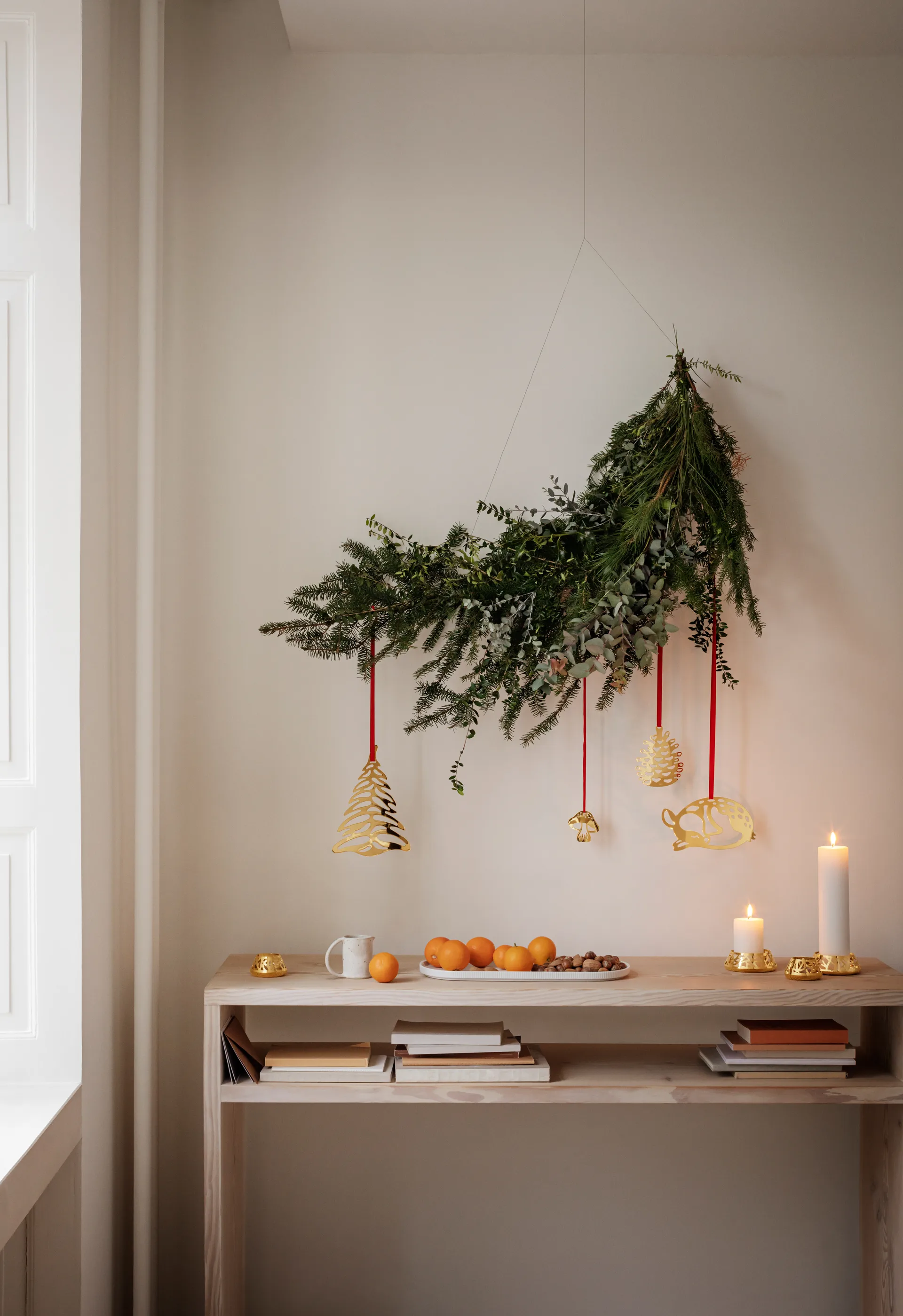 Ensemble avec suspension de Noël 2023 3 pièces, Plaqué or Georg Jensen