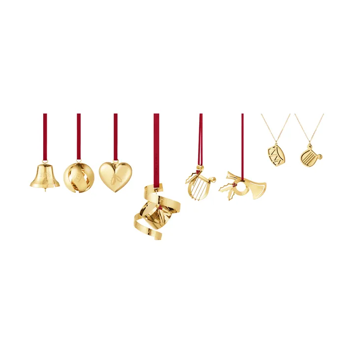 ensemble décoratif 2026 - or, 8 pièces - Georg Jensen