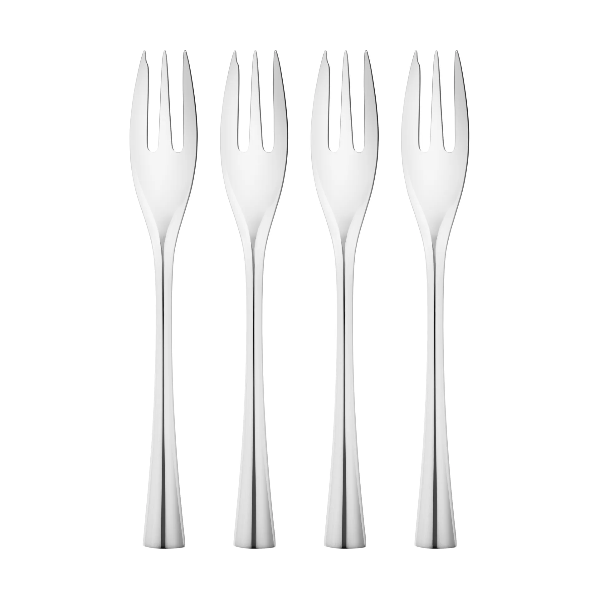 Fourchette à gâteau Cobra - lot de 4, Acier inoxydable Georg Jensen