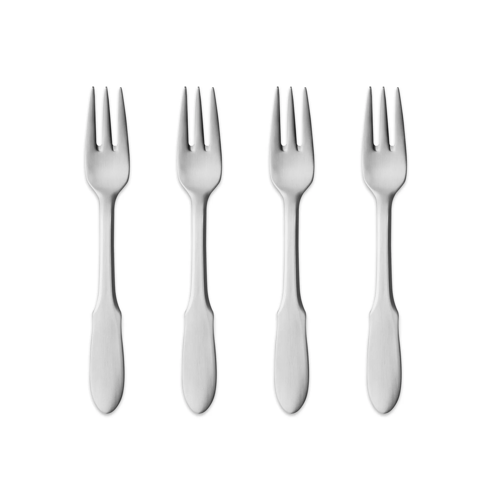 Fourchette à gâteau Mitra mate, lot de 4 Georg Jensen