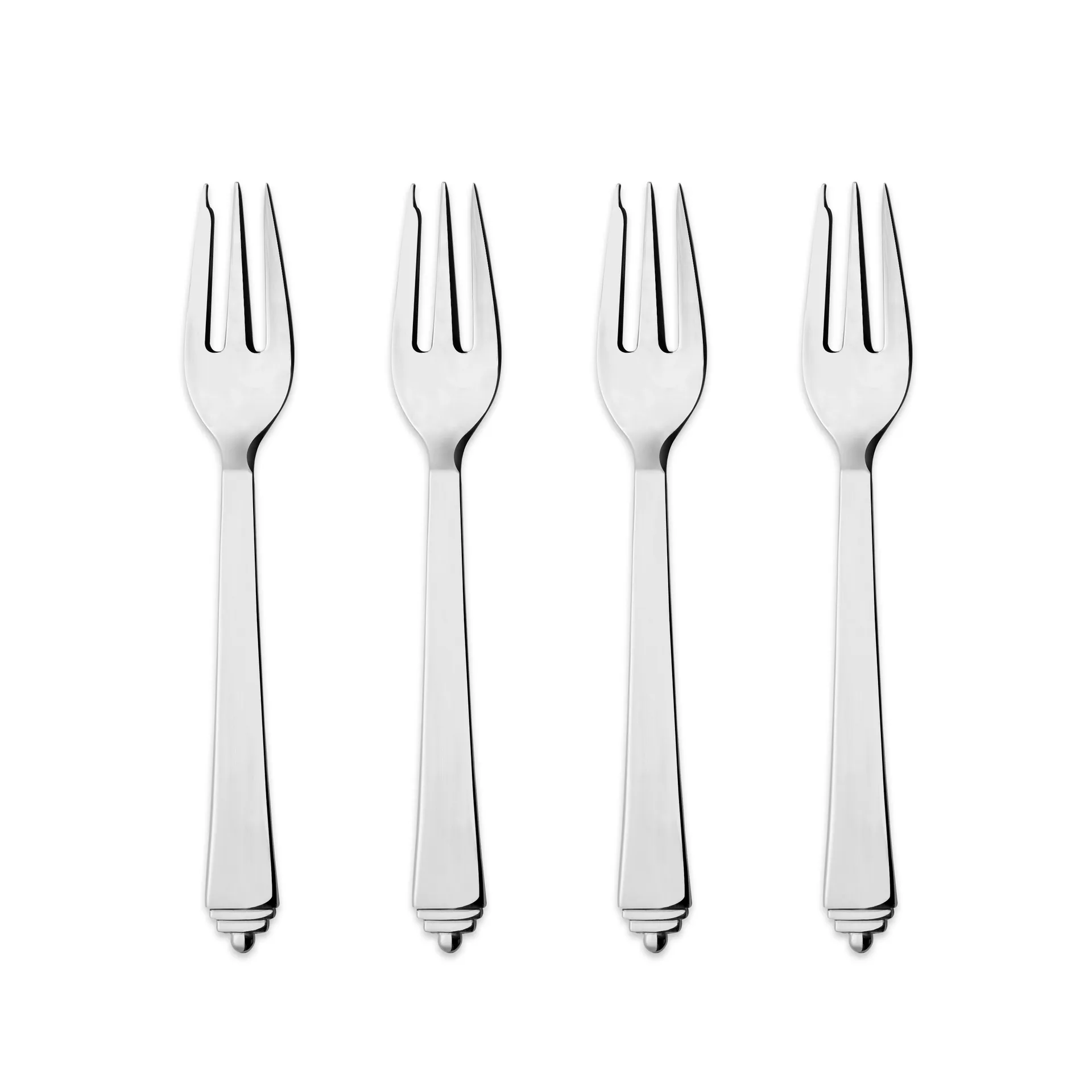 Fourchette à tarte Pyramid, Lot de 4 Georg Jensen