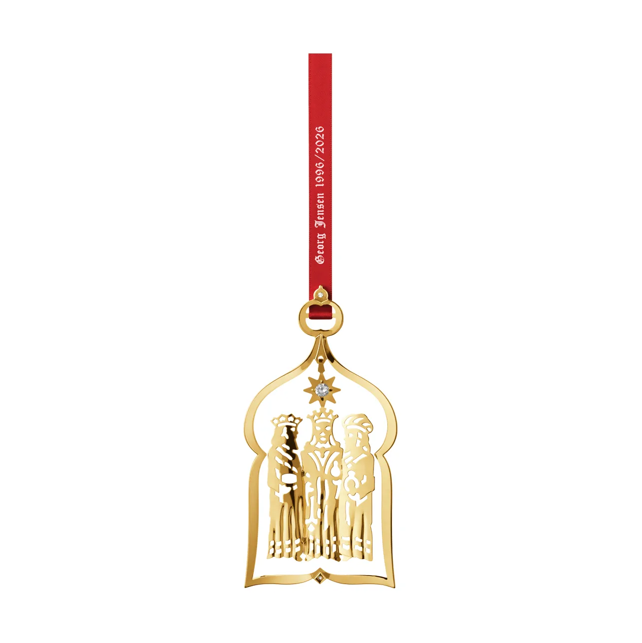 Georg Jensen mobile anniversaire, année 1996, or Georg Jensen