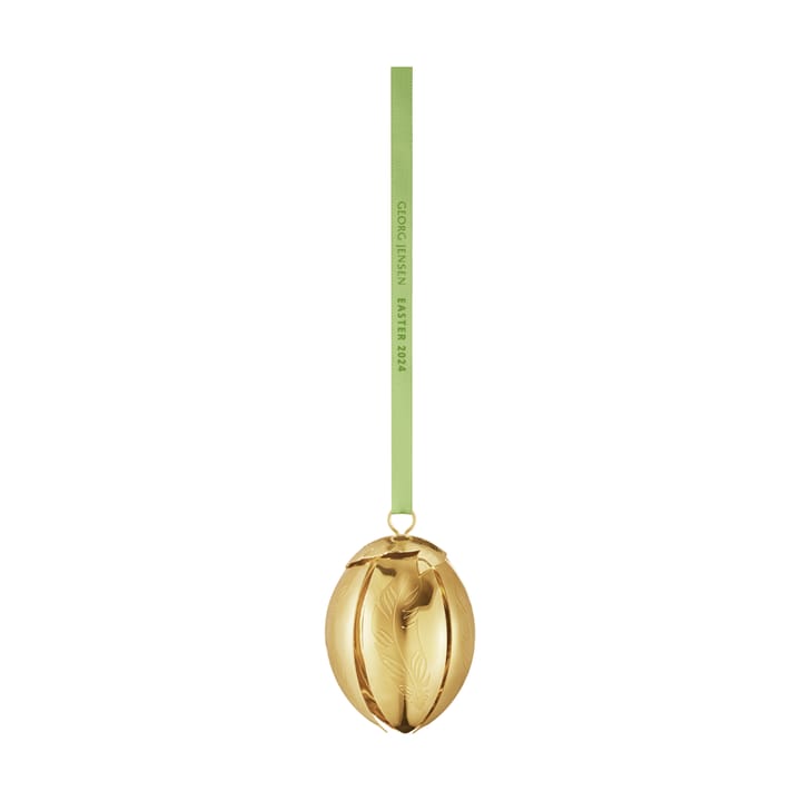 Georg Jensen pendentif oeuf de Pâques 2024, 18 K Plaqué Or Georg Jensen