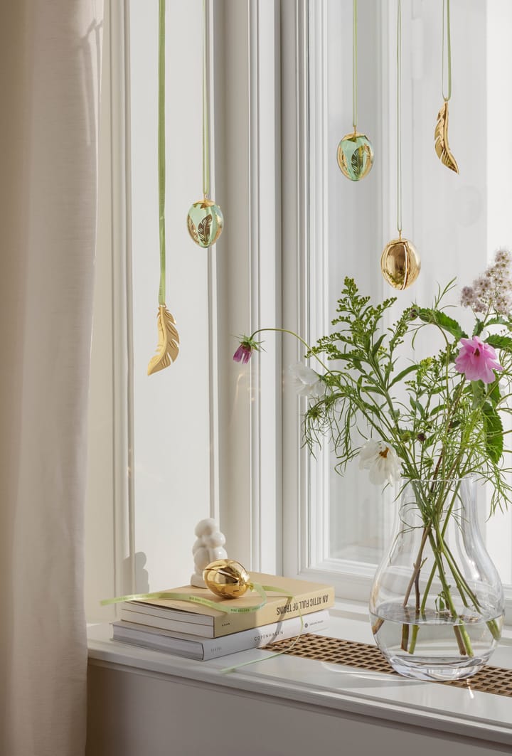 Georg Jensen pendentif oeuf de Pâques 2024, 18 K Plaqué Or Georg Jensen