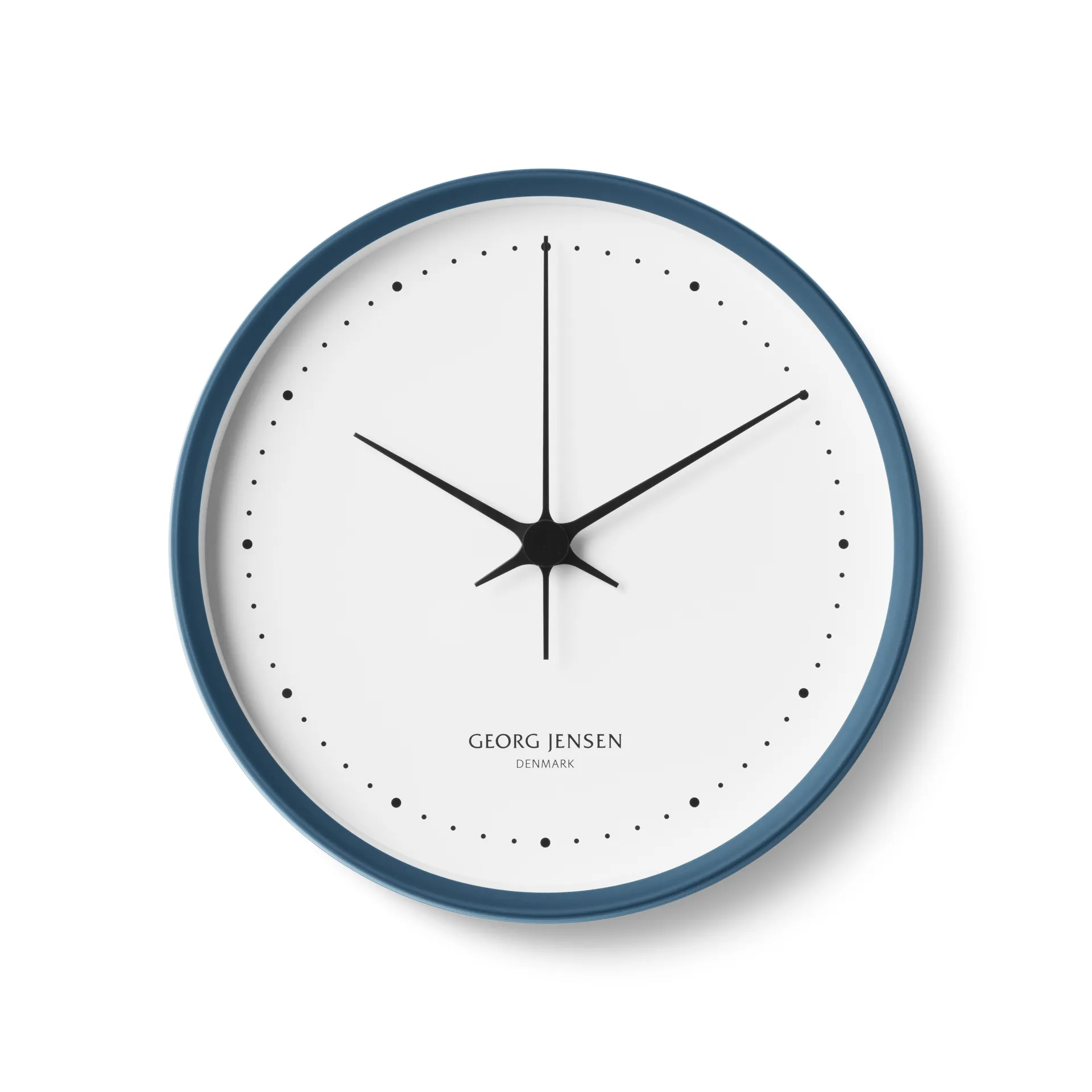 Horloge murale Henning Ø 22 cm, Bleu-blanc Georg Jensen