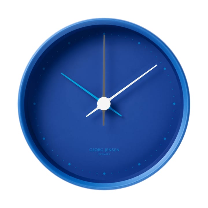 Horloge murale Koppel Ø10 cm - Bleu Iconic - Georg Jensen