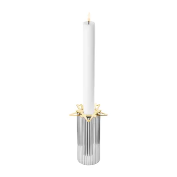 Manchette pour bougie étoile Classic christmas Lot de 2 - Doré - Georg Jensen