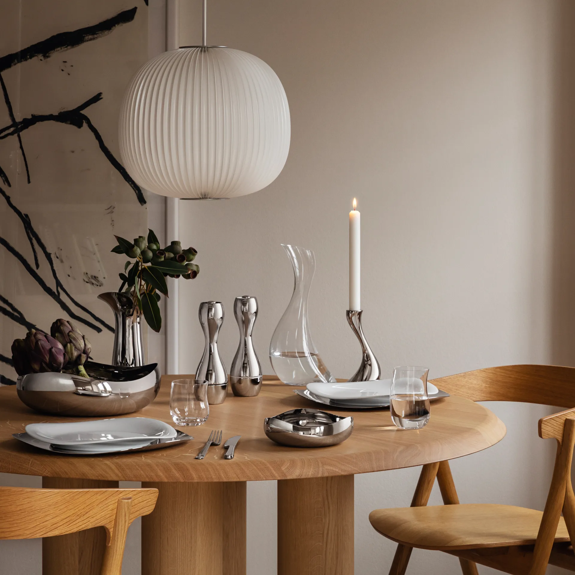 Moulin à sel et poivre Cobra, Acier inoxydable Georg Jensen