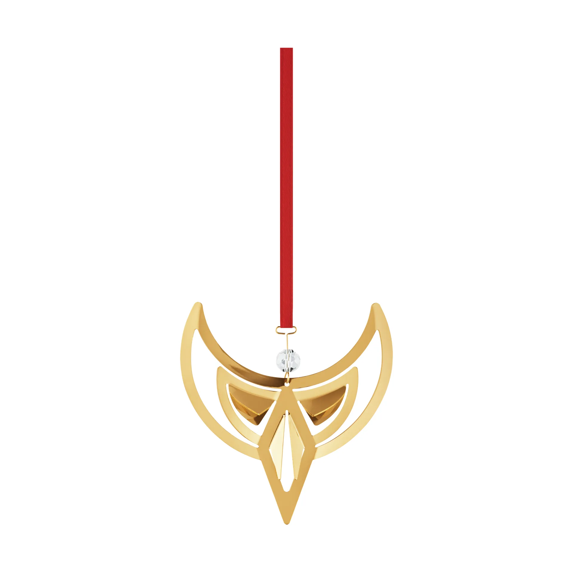 Ornement de Noël ange 2025, Plaqué or Georg Jensen
