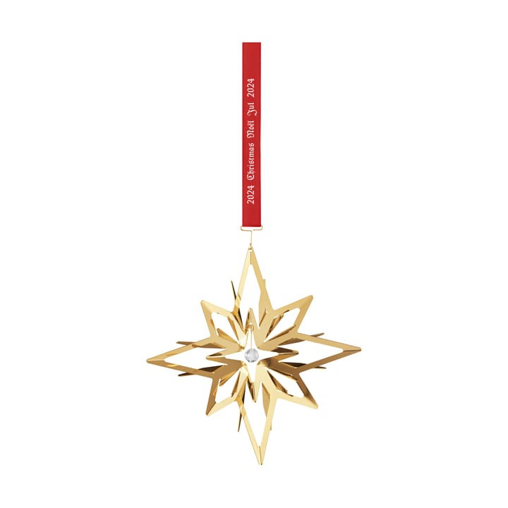 Ornement de Noël étoile 2025, Plaqué or Georg Jensen