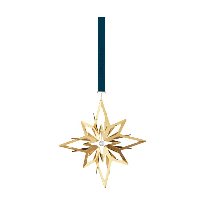 Ornement de Noël étoile 2025, Plaqué or Georg Jensen