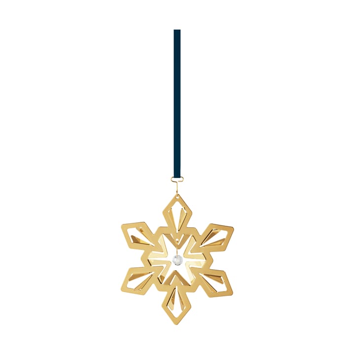 Ornement de Noël flocon de neige 2024, Plaqué or Georg Jensen