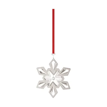 Ornement de Noël flocon de neige 2024 - Plaqué palladium - Georg Jensen